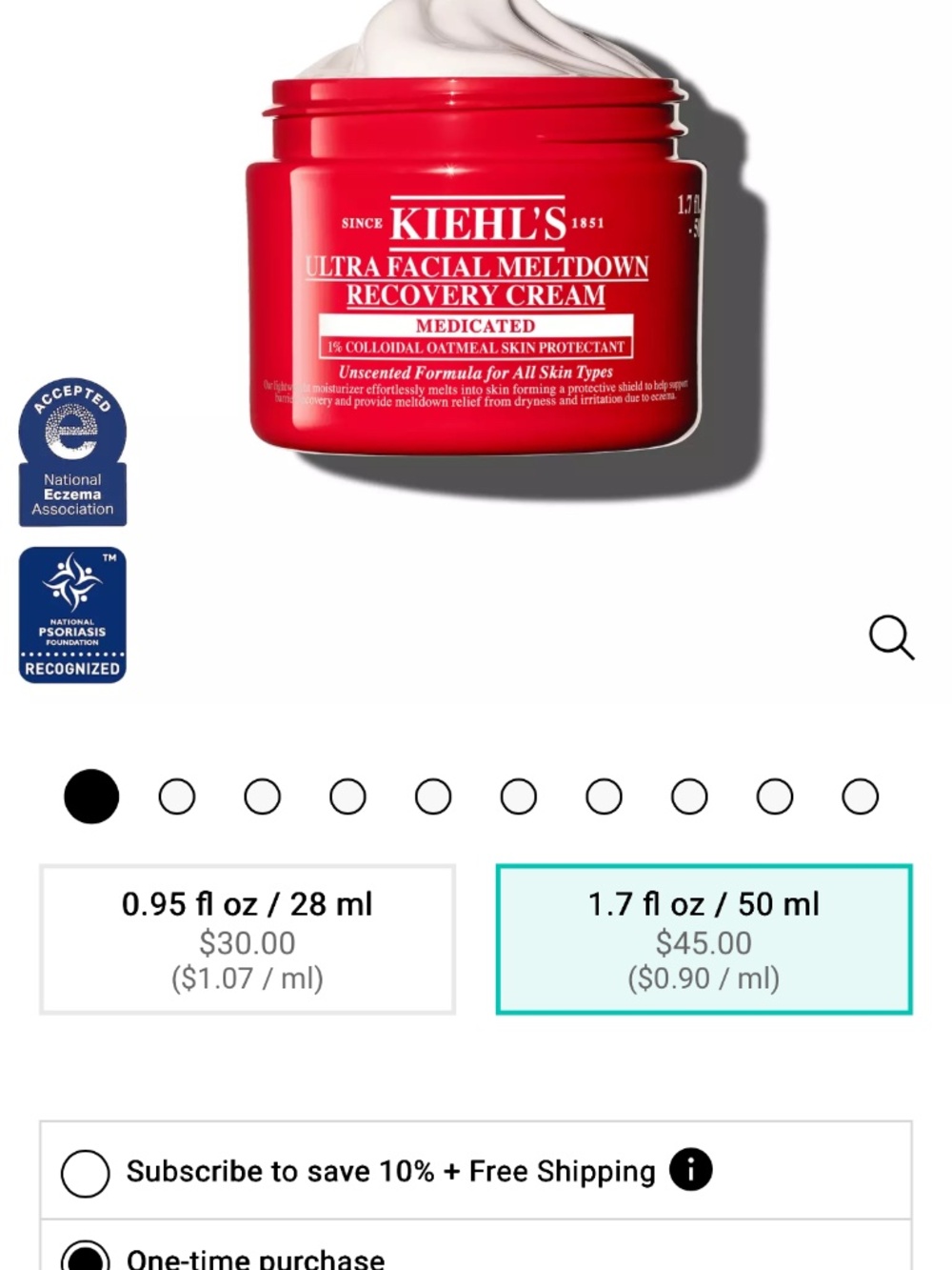 KIEHLS Ultra Facial Medicated Recovery Cream